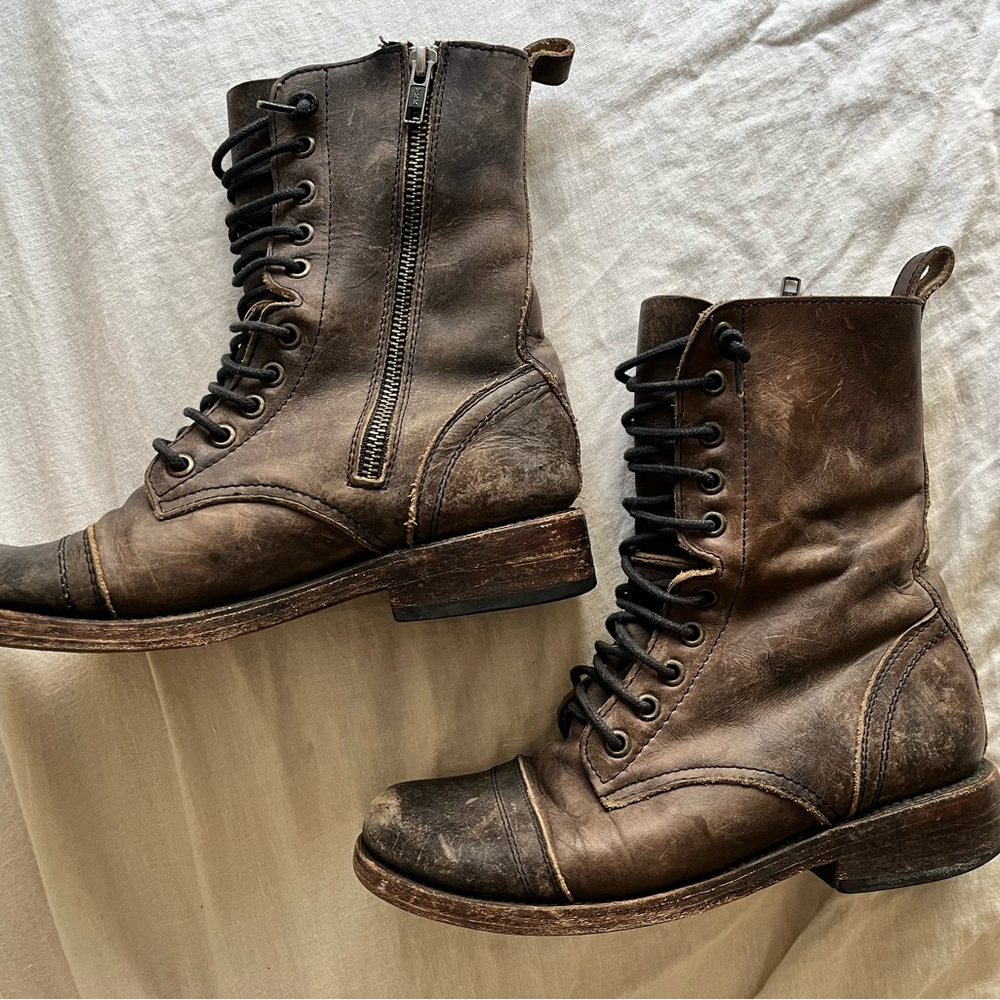FREEBIRD Chase Leather Combat Boot EUC 100% leather, including sole